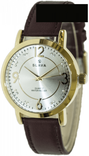 Dámské elegantní hodinky se zlatým pouzdrem SLAVA
