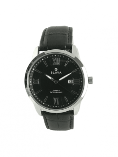 Pánské elegantní hodinky SLAVA s černým ciferníkem SL 10070