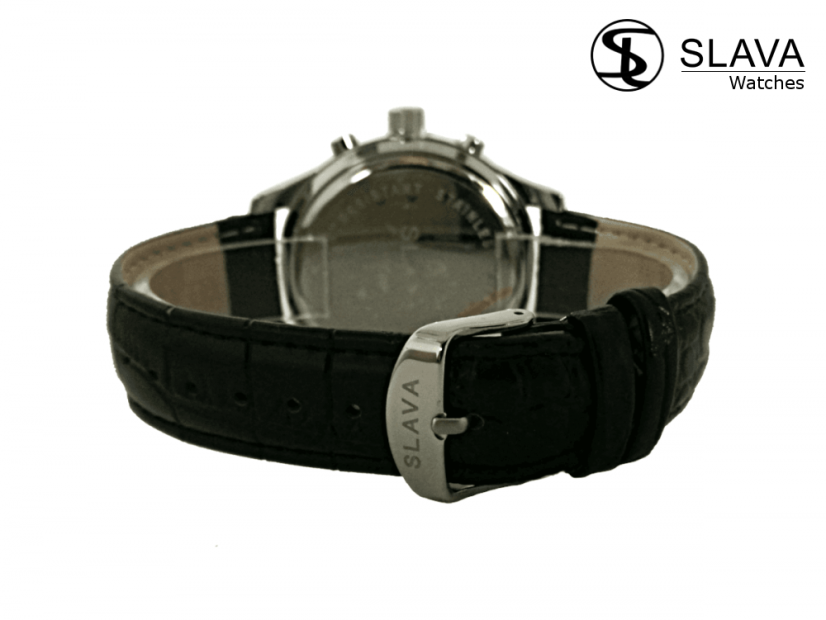 Pánské hodinky SLAVA se stříbrným ciferníkem SL 10066