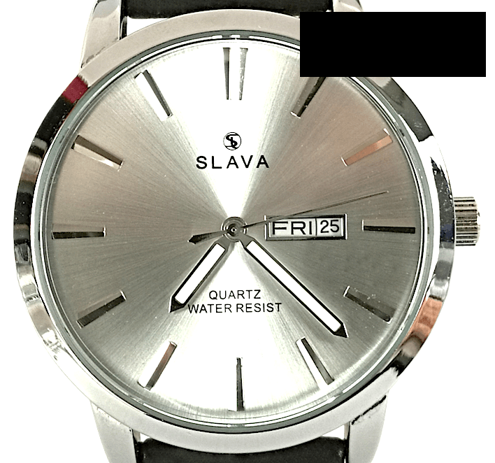 Pánské elegantní hodinky SLAVA SL 10075 se stříbrným ciferníkem
