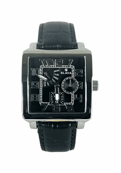 Pánské elegantní hodinky s hranatým pouzdrem SLAVA 10095