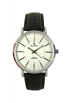 Pánské elegantní hodinky SLAVA SL 10120 s bílým ciferníkem