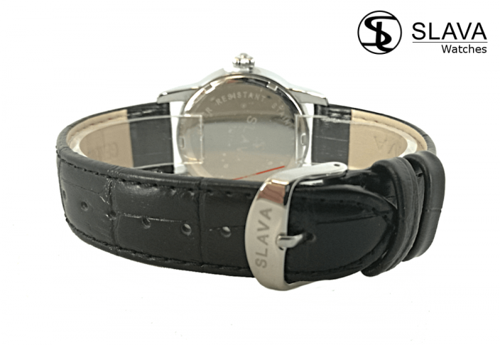 Dámské elegantní hodinky SLAVA s kamínky SWAROVSKI s květinami