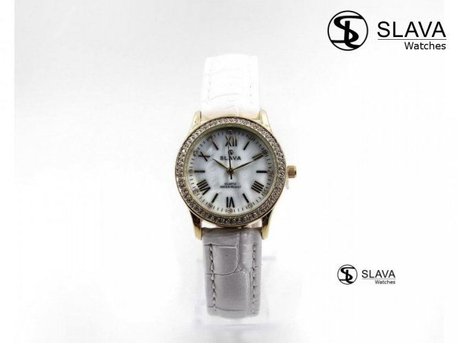 Dámské hodinky s úzkým páskem SLAVA 10080