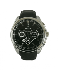 Pánské masivní hodinky SLAVA velikost ciferníku 49 mm s černým ciferníkem