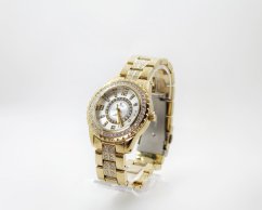 Dámské ocelové hodinky s bílým ciferníkem SLAVA a kamínky Swarovski SLAVA 10015