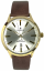 Pánské hnědé elegantní hodinky SLAVA ve zlatém pouzdře