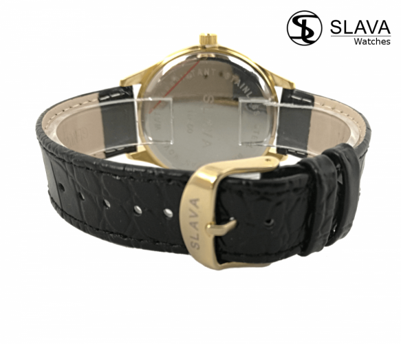 Dámské hodinky s kamínky Swarovski kolem ciferníku SLAVA