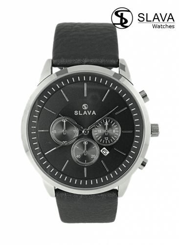 Pánské elegantní hodinky SLAVA se třemi ciferníky