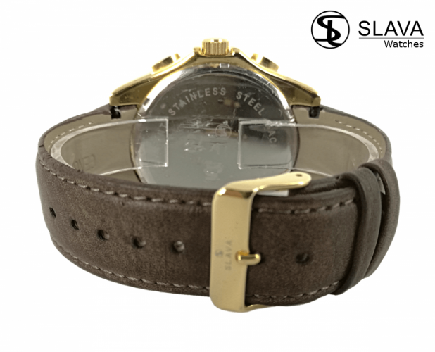 Pánské masivní hodinky SLAVA velikost ciferníku 49 mm