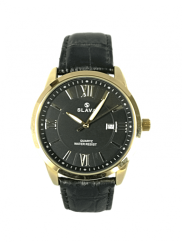 Pánské elegantní hodinky SLAVA s černým ciferníkem SL 10070