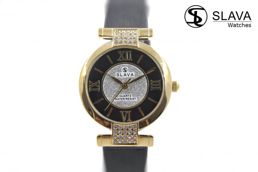 Dámské hodinky s kamínky Swarovski SLAVA 10054