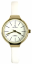 Dámské elegantní hodinky s úzkým páskem SLAVA bílo-zlaté