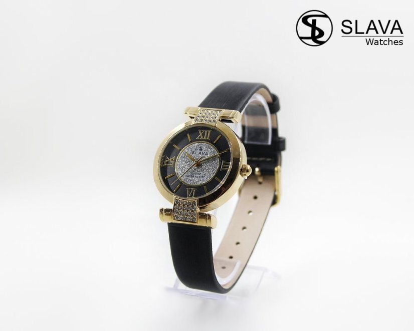 Dámské hodinky s kamínky Swarovski SLAVA 10054