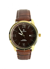 Pánské elegantní hodinky SLAVA s hnědým ciferníkem SL 10070