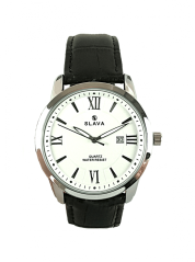 Pánské elegantní hodinky SLAVA s bílým ciferníkem SL 10070