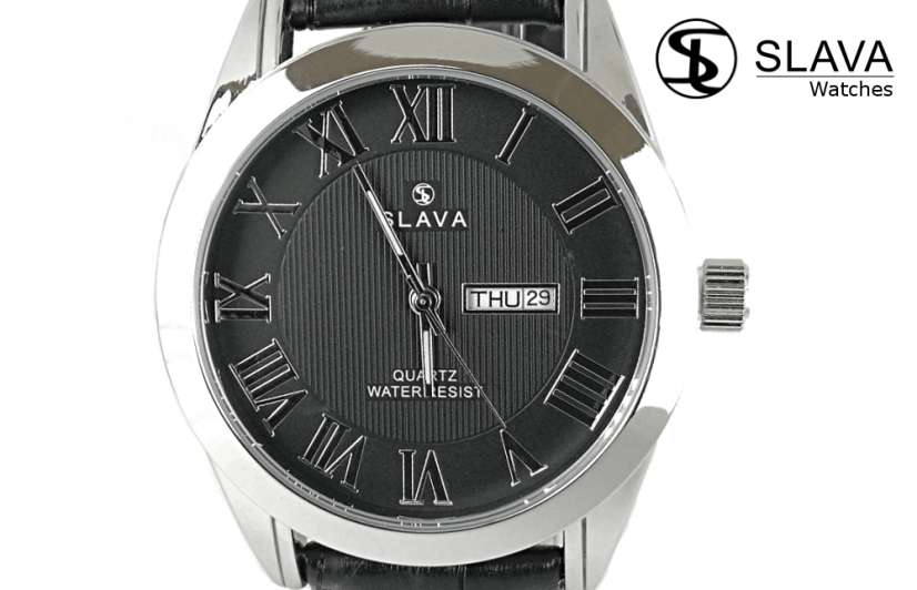 Pánské elegantní hodinky SLAVA s římskými číslicemi